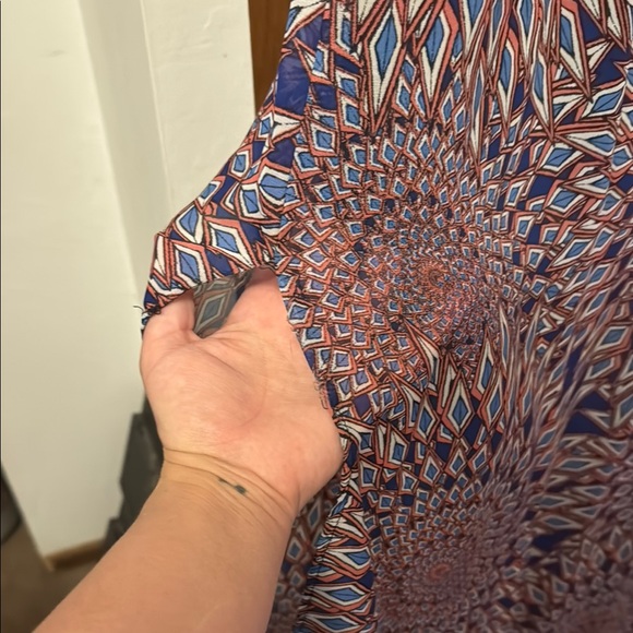 Xhilaration Black and Gray Maxi Wrap Skirt Tie Front - Picture 2 of 3